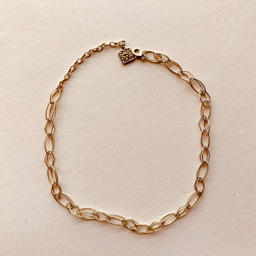 Anne Klein Vintage Gold Chain Necklace – Delicate AK Charm
